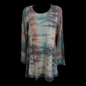 NWT Tie Dye Swing Blouse-Asstd Sizes